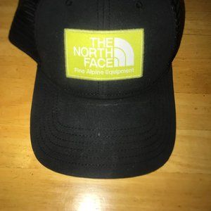The North Face Adult Mudder Trucker Mesh Snapback Cap Black/Lime Green Hat Cap